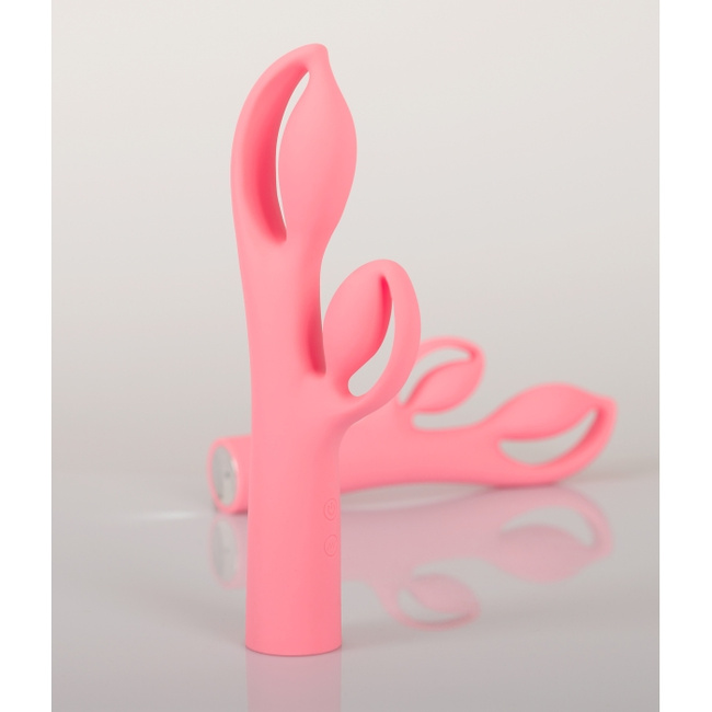 Królik Alicji – bajeczny elastyczny wibrator z królikiem do łechtaczki, 25 cm I wkładane 13,3 cm, silikon, IPX7
