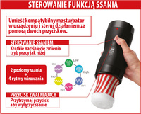Rotator masturbatorów TENGA - Vacuum Gyro Roller - masturbator TENGA - GRATIS