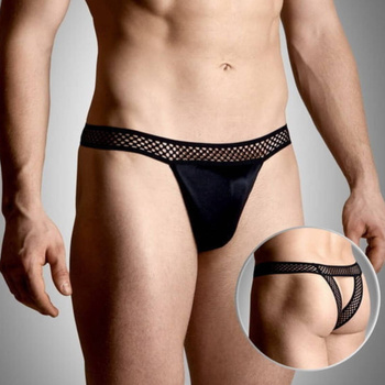 Szorty męskie czarne z otwartym tyłem