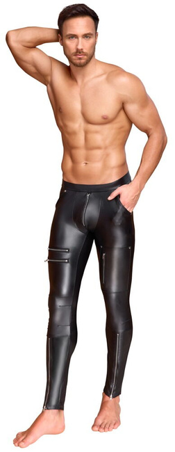 Joggery męskie, fetish joggers, wetlook pants, spodnie wąskie, dopasowane skinny, z zamkami w nogawkach