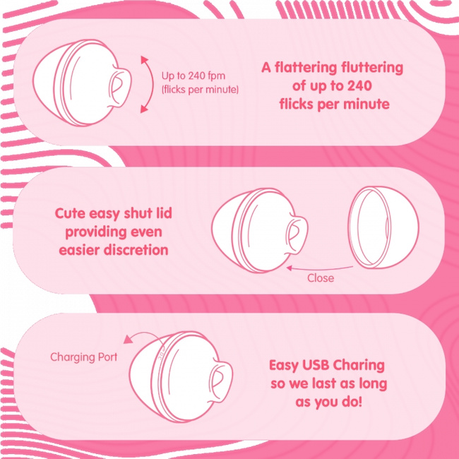 Wibrujące jajeczko do pieszczot łechtaczki, sutków i miejsc erogennych, silikonowe, 10 trybów pracy, różowe