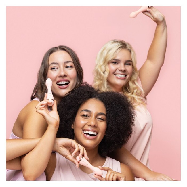 Canberra wibrator bullet, z płatkami, brzoskwiniowy Rose 2 VUSH