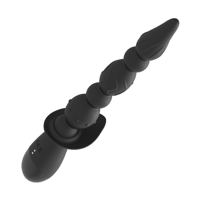 Tylne wejście –  kulkowy wibrator analny, 3 silniki, silikon, 26,2 cm / 18,8 cm wkładane, wodoodporny IPX7, ZENN