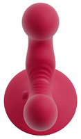 Uśmiechnięty wibrator waginalno-analny z przyssawką, 9 trybów wibracji, wodoodporny, silikon