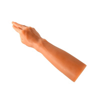 Nowoczesne dildo silikonowe, waginalno-analne - ręka, do fistingu waginalnego i analnego, naturalne w dotyku, 34 cm / 31,5 cm wkładane, max Ø 67 mm