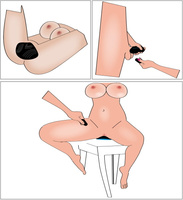 Wibrująca podkładka pod myszkę z elastycznymi skrzydełkami - do siadania, do majtek, na pilota