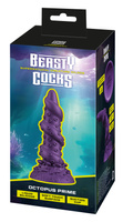 Kraken dick. Fantasy dildo jak zwinięta ośmiornica. Silna przyssawka. Dł. 20,2 cm, wkładane 17 cm, Ø 4,6 cm