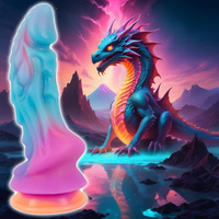 Smok Fallurex. Fantasy dildo jak smok strażnik skarbu pożądania. Dł. 21,5 cm, wkładane 19 cm, Ø 7,3 cm