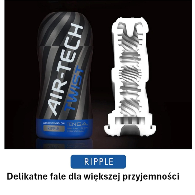 Zakręcony masturbator -Masturbator AIR-TECH TWIST Ripple TENGA