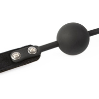 Miękki silikonowy pasek z knebelem kulkowym SEI MIO, soft BDSM, bondage