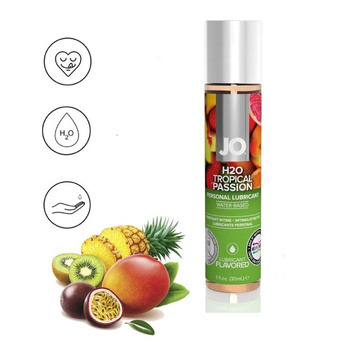Profesjonalny lubrykant na bazie wody o smaku owoców tropikalnych System JO H2O - Tropical passion 30 ml