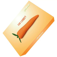 Ogrodek rozkoszy – słodki wibrator marchewka, 10 wibracji, 15 cm, Ø40 mm, silikon,  wodoodporny IPX5