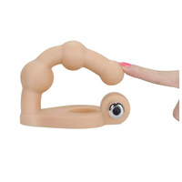 Wibrujący strap-on do podwójnej penetracji 15 cm