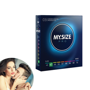 Prezerwatywy kondomy My.Size Pro rozmiar 47 3 szt