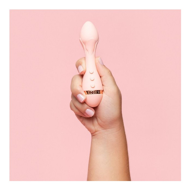 Canberra wibrator bullet, z płatkami, brzoskwiniowy Rose 2 VUSH