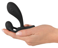 Silikonowy, dwusilnikowy, spacerowy masażer prostaty i krocza na pilota