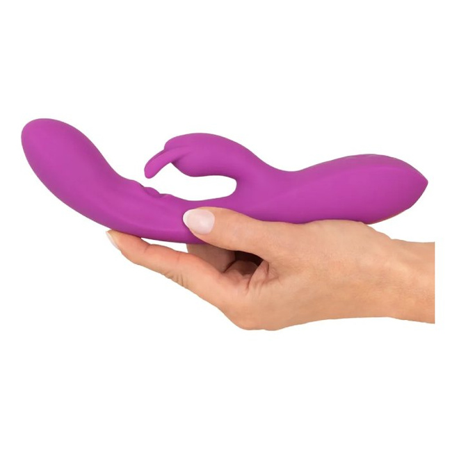 Purpurowy unikat elastyczny membranowy wibrator z króliczkiem