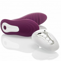 Wibrator silikonowy ze ssącym masażerem łechtaczki na pilota