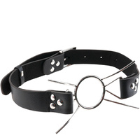 twarty knebel – pajączek z pierścieniem otwierającym Ø3,8 cm i 4 rozpórkami, dominacja i uległość, BDSM