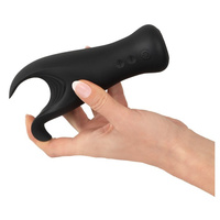 Wibrator dla mężczyzn z ryflowanymi skrzydełkami do penisa i jąder