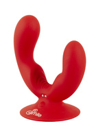 Uśmiechnięty wibrator waginalno-analny z przyssawką, 9 trybów wibracji, wodoodporny, silikon