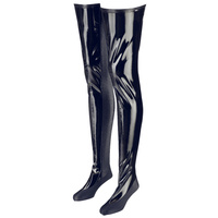 Buty kozaki do łóżka Black Level - Vinyl Bed Boots S/M