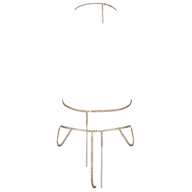 Łańcuszko bikini, złote, góra typu halter COTTELLI
