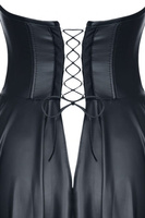 Sukienka z elastycznej eko skóry wiązana z tyłu DEMETER 