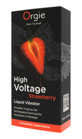 Wibrator w płynie High Voltage Strawberry – truskawkowy, jadalny. Najsilniejsze doznania moc 10/10