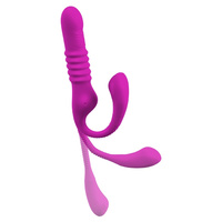 Purpurowe szaleństwo - trójfunkcyjny dostarczyciel rozkoszy z wibracjami
