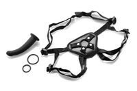 Zestaw Strap-On z czarnym dildo
