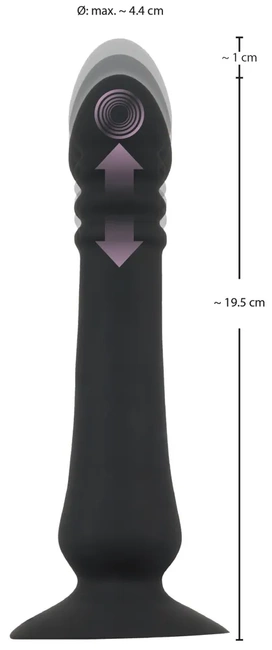Dildo analne porywisto-zawrotne na pilota