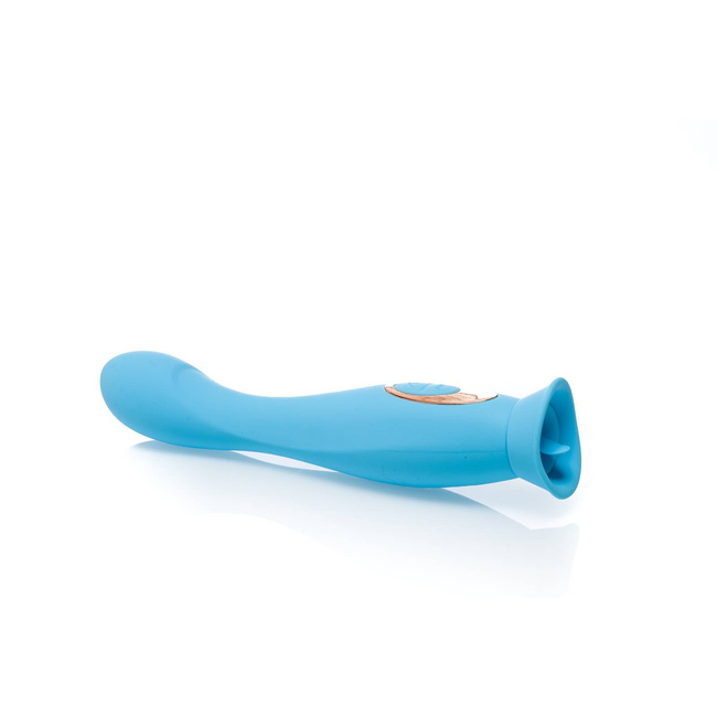 Dwustronny wibrator z języczkiem Zenn