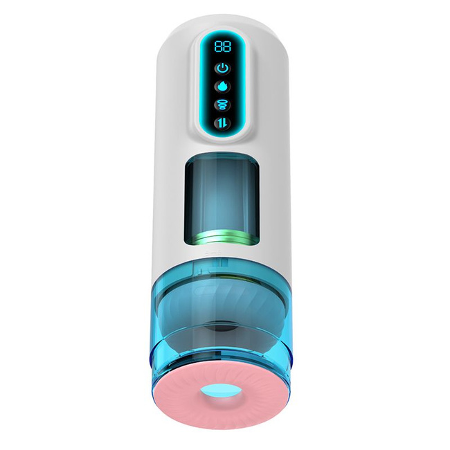 Masturbator premium, 9 trybów wibracji, posuwistości, ssania. Funkcja ogrzewania, długość 28 cm.