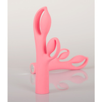 Królik Alicji – bajeczny elastyczny wibrator z królikiem do łechtaczki, 25 cm I wkładane 13,3 cm, silikon, IPX7