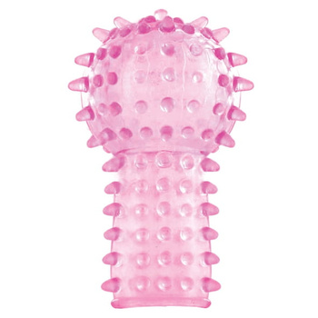 Maczuga – różowa nakładka stymulująca na palec