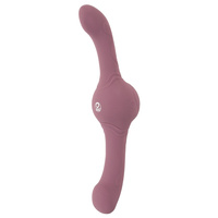 Wibrujący tytan – dildo dwustronne z ultrasilnymi wibracjami 