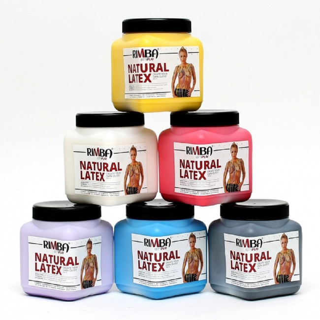 Lateksowa farba do ciała, czerwona 500 ml, odporna na wilgoć, bezpieczna dla skóry, bez AZO