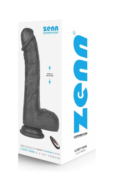 Super realistyczne wibrujące i posuwiste dildo, z funkcją grzania 22,2 cm a pilota   