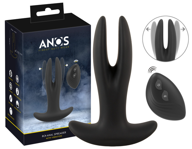 Wibrujący otwieracz pupy, dwukońcówkowy korek analny, rozwierany masażer prostaty, na pilota, wodoodporny IPX7