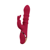 Wibrator z wirującą spiralą rozkoszy i króliczkiem do łechtaczki, bardzo silne wibracje, 23,7 cm, silikon 