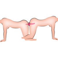 2w1 dwustronny wibrator 13,5 cm i korek analny 8,5 cm, 2 silniki, silikon, wodoodporny IPX7