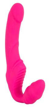 Silikonowy wibrujący strapon vaginalny bez uprzęży