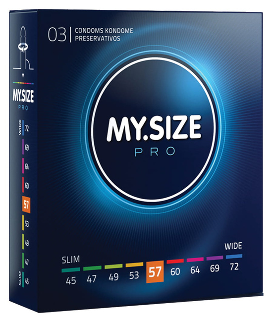 Prezerwatywy kondomy My.Size Pro rozmiar 57 3 szt