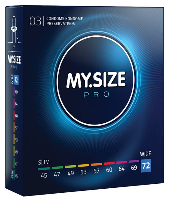 Prezerwatywy Kondomy My.Size Pro rozmiar 72 3 szt