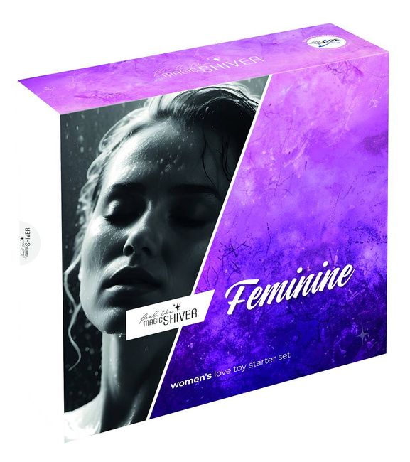 Zestaw startowy dla kobiet , 4 elementy: masażer z wibracjami, plug anal, kulki waginalne i dildo z przyssawką