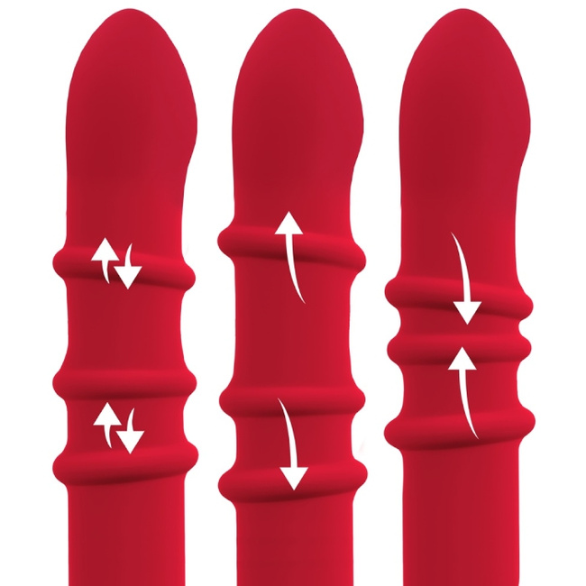 Wibrator z wirującą spiralą rozkoszy i króliczkiem do łechtaczki, bardzo silne wibracje, 23,7 cm, silikon 