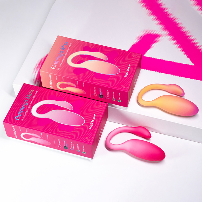 Jajeczko Flamingo Max, różowe, aktywnie reagujące na dotyk, sterowane aplikacją Magic Motion