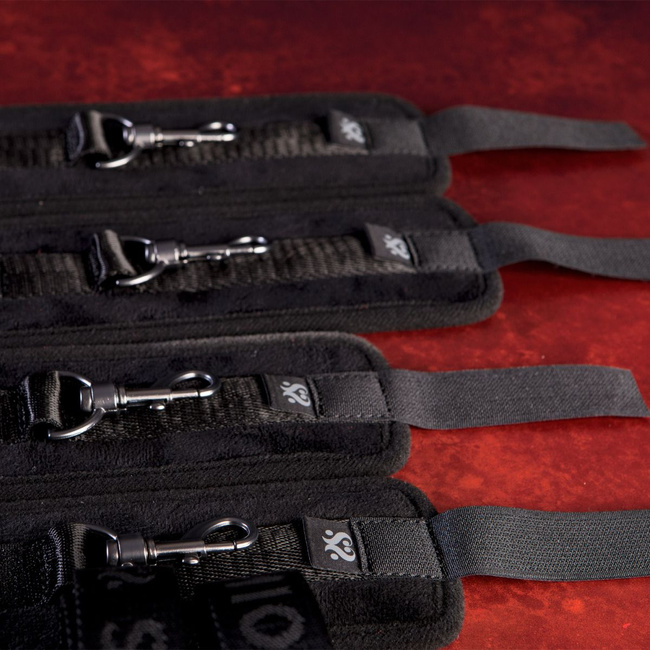 System krępowania pod materac SEI MIO, pasy do unieruchamiania na łóżku, soft BDSM, bondage