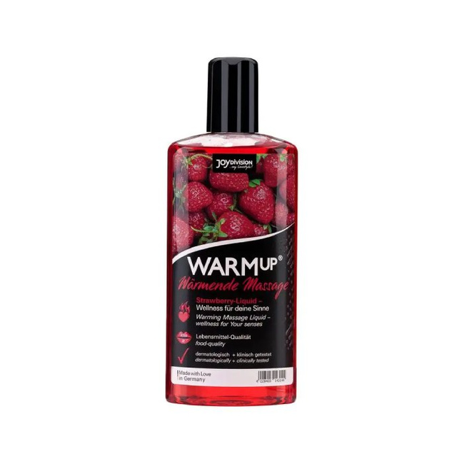 Rozgrzewający płyn do masażu WARMUp! Truskawka 150 ml